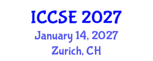 International Conference on Computer and Software Engineering (ICCSE) January 14, 2027 - Zurich, Switzerland