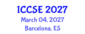 International Conference on Computer and Software Engineering (ICCSE) March 04, 2027 - Barcelona, Spain