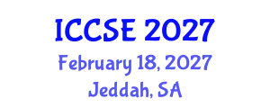 International Conference on Computer and Software Engineering (ICCSE) February 18, 2027 - Jeddah, Saudi Arabia