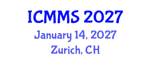 International Conference on Mathematics and Mathematical Sciences (ICMMS) January 14, 2027 - Zurich, Switzerland
