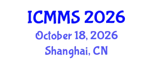 International Conference on Mathematics and Mathematical Sciences (ICMMS) October 18, 2026 - Shanghai, China