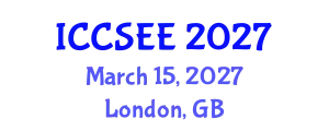 International Conference on Civil, Structural and Environmental Engineering (ICCSEE) March 15, 2027 - London, United Kingdom