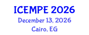 International Conference on Electrical Machines and Power Electronics (ICEMPE) December 13, 2026 - Cairo, Egypt