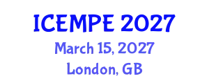 International Conference on Electrical Machines and Power Electronics (ICEMPE) March 15, 2027 - London, United Kingdom