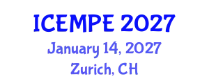 International Conference on Electrical Machines and Power Electronics (ICEMPE) January 14, 2027 - Zurich, Switzerland