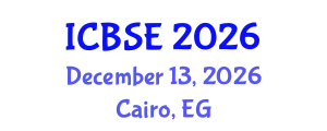 International Conference on Biomedical Science and Engineering (ICBSE) December 13, 2026 - Cairo, Egypt