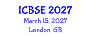 International Conference on Biomedical Science and Engineering (ICBSE) March 15, 2027 - London, United Kingdom