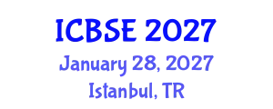 International Conference on Biomedical Science and Engineering (ICBSE) January 28, 2027 - Istanbul, Turkey