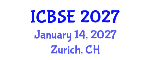 International Conference on Biomedical Science and Engineering (ICBSE) January 14, 2027 - Zurich, Switzerland