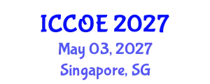 International Conference on Coastal and Ocean Engineering (ICCOE) May 03, 2027 - Singapore, Singapore