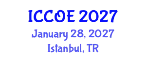 International Conference on Coastal and Ocean Engineering (ICCOE) January 28, 2027 - Istanbul, Turkey