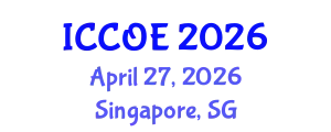 International Conference on Coastal and Ocean Engineering (ICCOE) April 27, 2026 - Singapore, Singapore