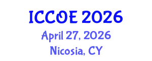 International Conference on Coastal and Ocean Engineering (ICCOE) April 27, 2026 - Nicosia, Cyprus