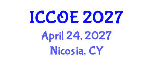 International Conference on Coastal and Ocean Engineering (ICCOE) April 24, 2027 - Nicosia, Cyprus