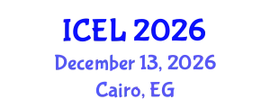 International Conference on e-Learning (ICEL) December 13, 2026 - Cairo, Egypt