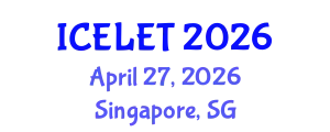International Conference on e-Learning and e-Teaching (ICELET) April 27, 2026 - Singapore, Singapore