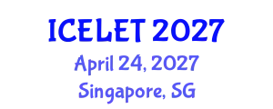 International Conference on e-Learning and e-Teaching (ICELET) April 24, 2027 - Singapore, Singapore