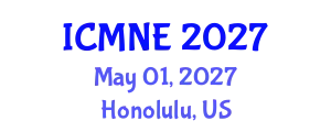 International Conference on Marine and Naval Engineering (ICMNE) May 01, 2027 - Honolulu, United States