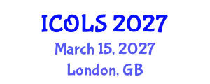 International Conference on Optics, Lasers and Spectroscopy (ICOLS) March 15, 2027 - London, United Kingdom