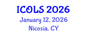 International Conference on Optics, Lasers and Spectroscopy (ICOLS) January 12, 2026 - Nicosia, Cyprus