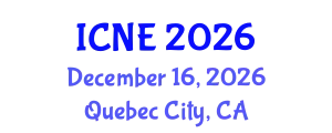 International Conference on Nuclear Engineering (ICNE) December 16, 2026 - Quebec City, Canada