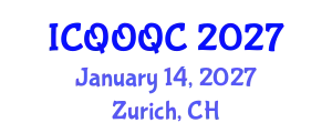 International Conference on Quantum Optics and Quantum Computing (ICQOQC) January 14, 2027 - Zurich, Switzerland