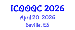 International Conference on Quantum Optics and Quantum Computing (ICQOQC) April 20, 2026 - Seville, Spain