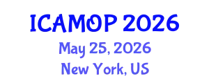 International Conference on Atomic, Molecular and Optical Physics (ICAMOP) May 25, 2026 - New York, United States