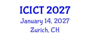 International Conference on Information and Computer Technology (ICICT) January 14, 2027 - Zurich, Switzerland