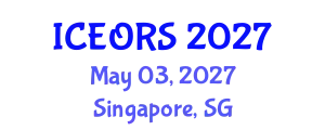 International Conference on Econometrics, Operations Research and Statistics (ICEORS) May 03, 2027 - Singapore, Singapore