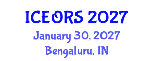 International Conference on Econometrics, Operations Research and Statistics (ICEORS) January 30, 2027 - Bengaluru, India