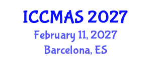 International Conference on Computational Modeling, Analysis and Simulation (ICCMAS) February 11, 2027 - Barcelona, Spain
