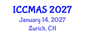International Conference on Computational Modeling, Analysis and Simulation (ICCMAS) January 14, 2027 - Zurich, Switzerland