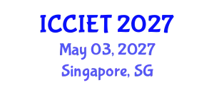 International Conference on Computer, Information and Education Technology (ICCIET) May 03, 2027 - Singapore, Singapore