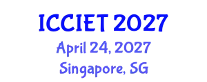 International Conference on Computer, Information and Education Technology (ICCIET) April 24, 2027 - Singapore, Singapore
