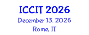 International Conference on Computing and Information Technology (ICCIT) December 13, 2026 - Rome, Italy