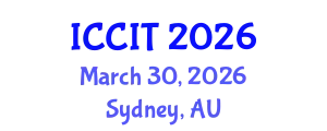 International Conference on Computing and Information Technology (ICCIT) March 30, 2026 - Sydney, Australia