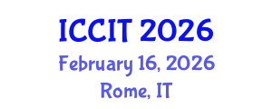International Conference on Computing and Information Technology (ICCIT) February 16, 2026 - Rome, Italy
