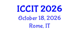 International Conference on Computing and Information Technology (ICCIT) October 18, 2026 - Rome, Italy