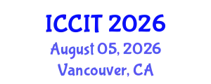 International Conference on Computing and Information Technology (ICCIT) August 05, 2026 - Vancouver, Canada