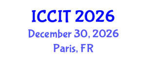 International Conference on Computing and Information Technology (ICCIT) December 30, 2026 - Paris, France