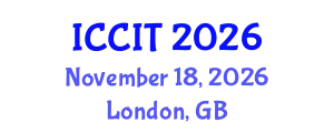 International Conference on Computing and Information Technology (ICCIT) November 18, 2026 - London, United Kingdom
