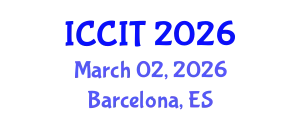 International Conference on Computing and Information Technology (ICCIT) March 02, 2026 - Barcelona, Spain