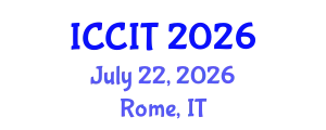 International Conference on Computing and Information Technology (ICCIT) July 22, 2026 - Rome, Italy
