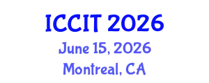 International Conference on Computing and Information Technology (ICCIT) June 15, 2026 - Montreal, Canada