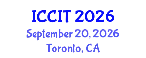 International Conference on Computing and Information Technology (ICCIT) September 20, 2026 - Toronto, Canada