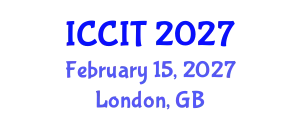 International Conference on Computing and Information Technology (ICCIT) February 15, 2027 - London, United Kingdom