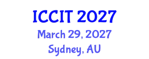 International Conference on Computing and Information Technology (ICCIT) March 29, 2027 - Sydney, Australia