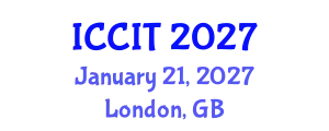 International Conference on Computing and Information Technology (ICCIT) January 21, 2027 - London, United Kingdom