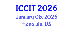 International Conference on Computing and Information Technology (ICCIT) January 05, 2026 - Honolulu, United States